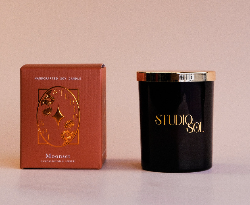 Moonset Candle - Amber and Sandalwood