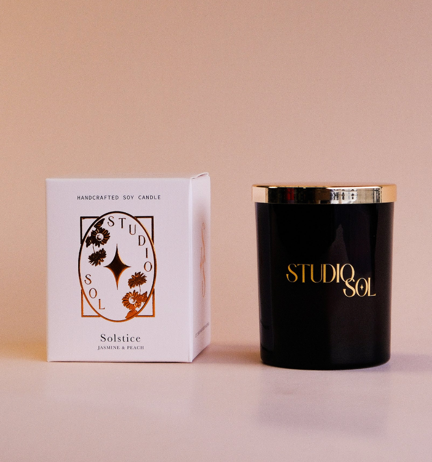 Solstice Candle - Jasmine + Peach