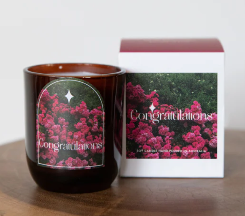 Congratulations Candle