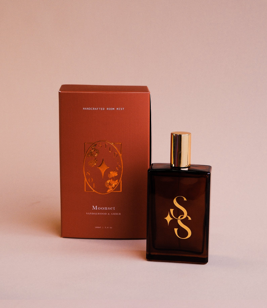 Moonset Room Mist - Amber + Sandalwood