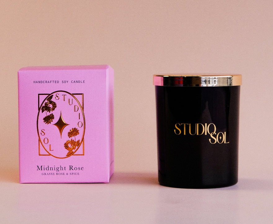 Midnight Rose Candle - Grasse Rose and Spice